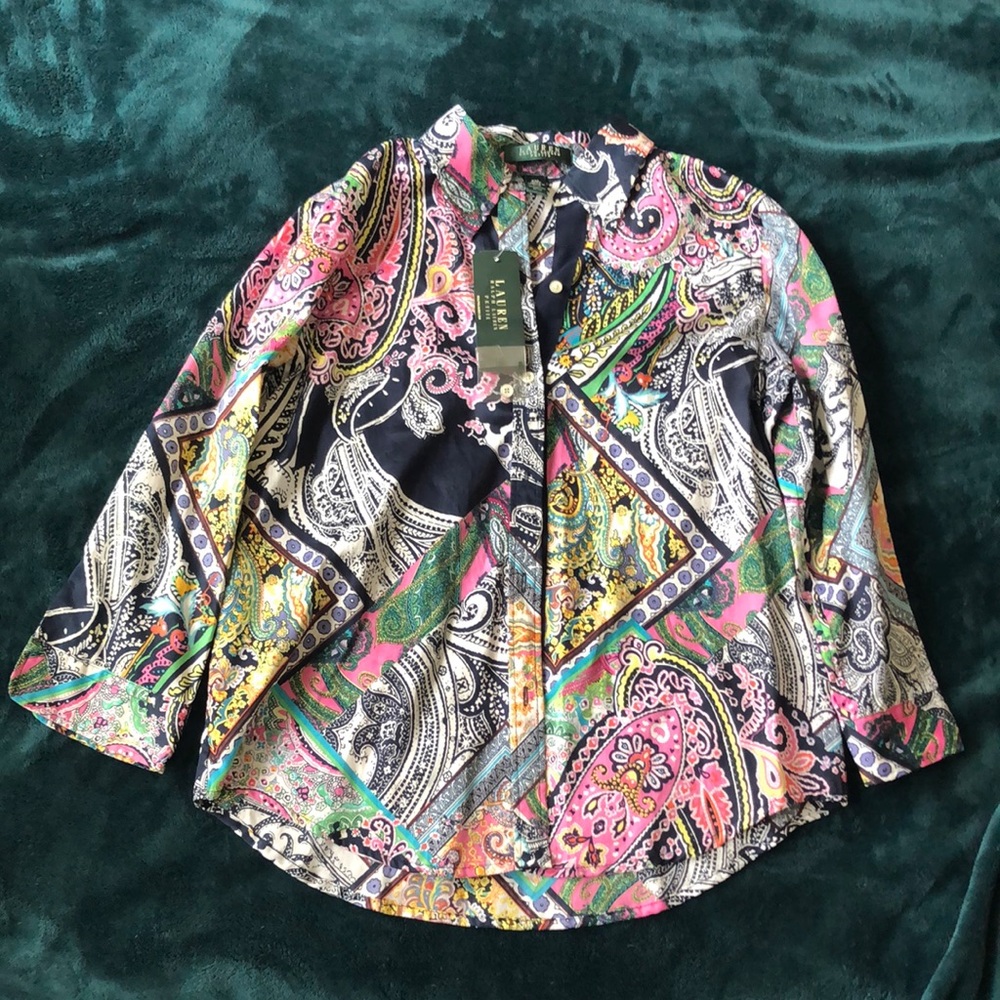 Lauren Ralph Lauren Paisley Blouse